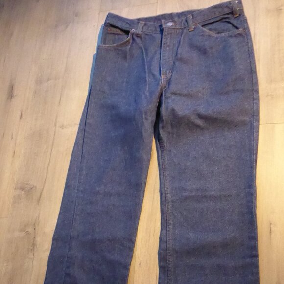 RARE Vintage 1980s 555 Blue Denim Jeans Size 34X34 - Picture 1 of 7